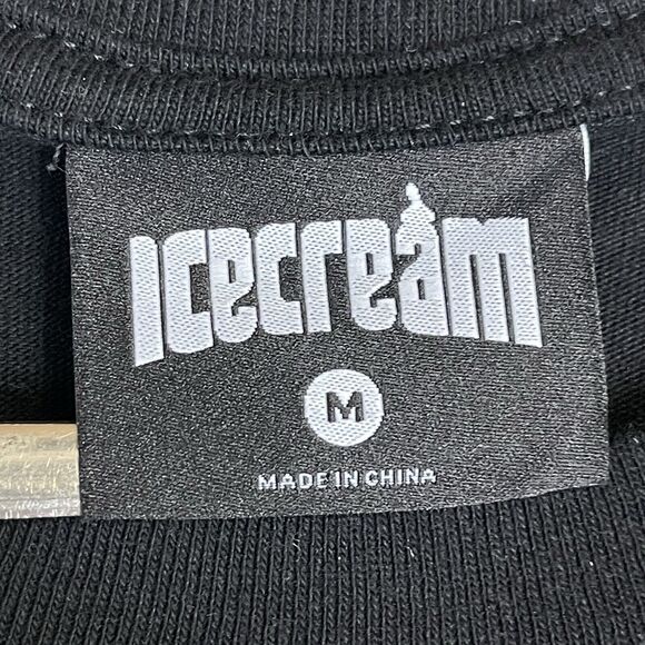 Icecream T Shirt Mens M Black Whistle Graphic Short Sleeve Crew‎ Neck Tee - Picture 3 of 11